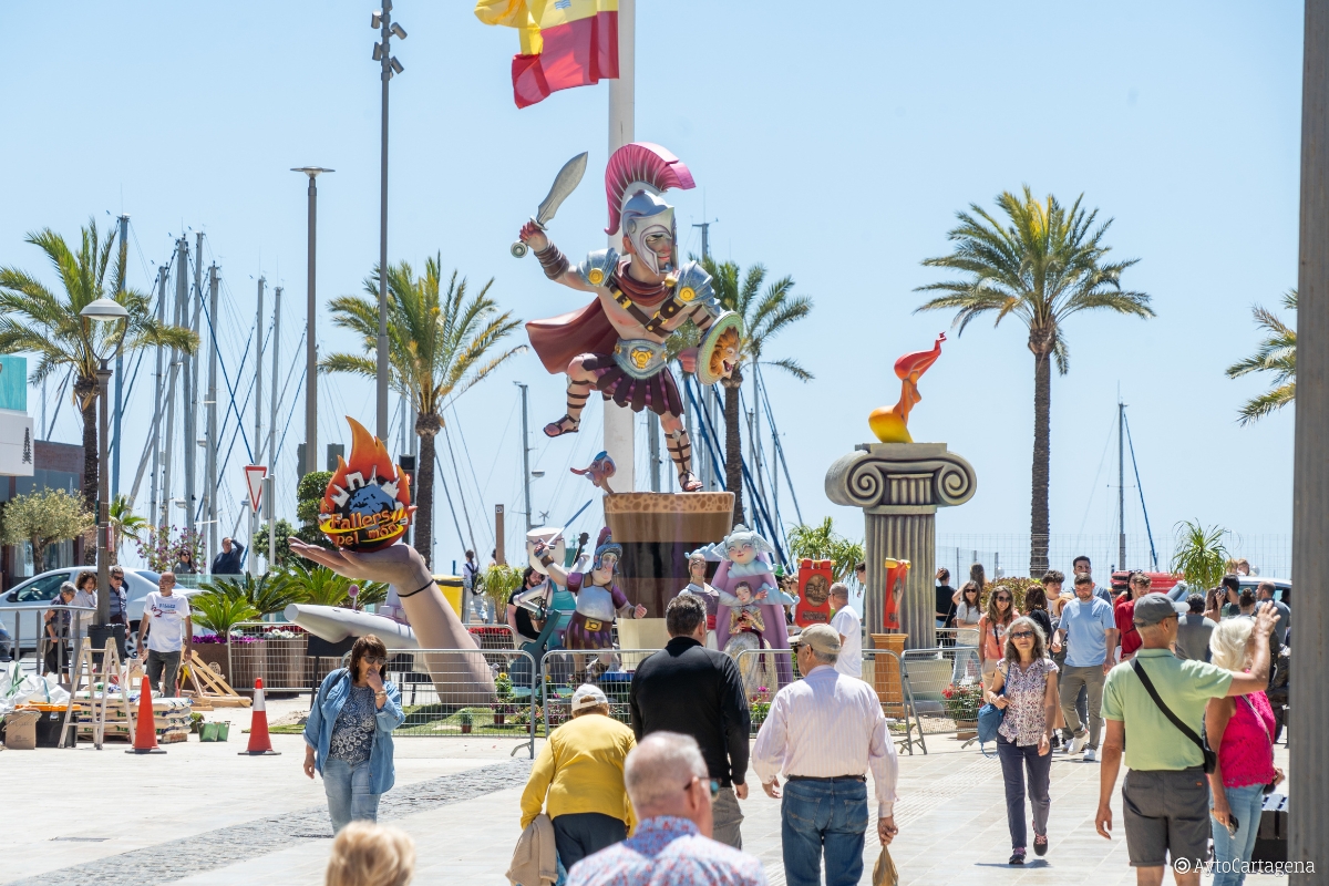 Falla de Valencia en Cartagena.