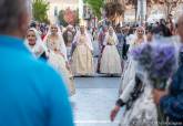 Mil falleros de Valencia protagonizan una ofrenda a la Virgen en Cartagena