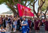 Desfile de moros y cristianos juntos a cartathagineses y romanos, fallas en Cartagena