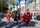 Desfile de moros y cristianos juntos a cartathagineses y romanos, fallas en Cartagena