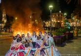 Fallas de Valencia en Cartagena: masclet�, ninots, fuegos artificiales, paella gigante, ofrenda floral a la Virgen Desamparados, crida, Nit del Foc y crem�.