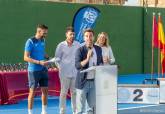 Visita a las nuevas pistas de tenis del Pabell�n Central y clausura del curso de la Escuela municipal de tenis