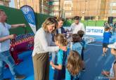 Visita a las nuevas pistas de tenis del Pabell�n Central y clausura del curso de la Escuela municipal de tenis