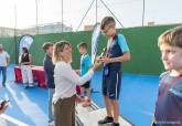 Visita a las nuevas pistas de tenis del Pabell�n Central y clausura del curso de la Escuela municipal de tenis