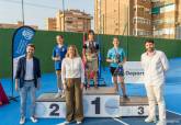 Visita a las nuevas pistas de tenis del Pabell�n Central y clausura del curso de la Escuela municipal de tenis