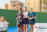 Visita a las nuevas pistas de tenis del Pabell�n Central y clausura del curso de la Escuela municipal de tenis