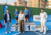Visita a las nuevas pistas de tenis del Pabell�n Central y clausura del curso de la Escuela municipal de tenis