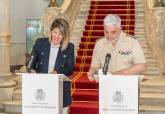 Firma del acuerdo entre el Ayuntamiento y Defensa sobre el monte de Galeras y fortificaciones